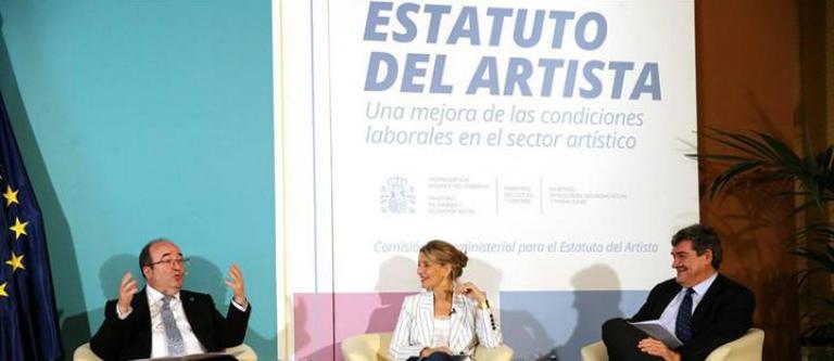 Presentación del paquete de medidas del Estatuto del Artista