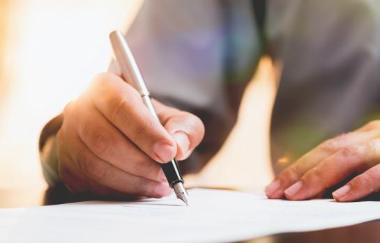 Contrato,firma,acuerdo