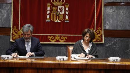 Carlos Lesmes y Dolores Delgado