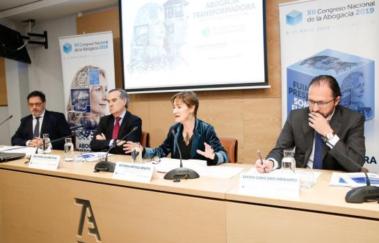 Rueda prensa de izq a dch Jordi Albareda, Jose Maria Alonso, Victoria Ortega y Javier Garicano (2)