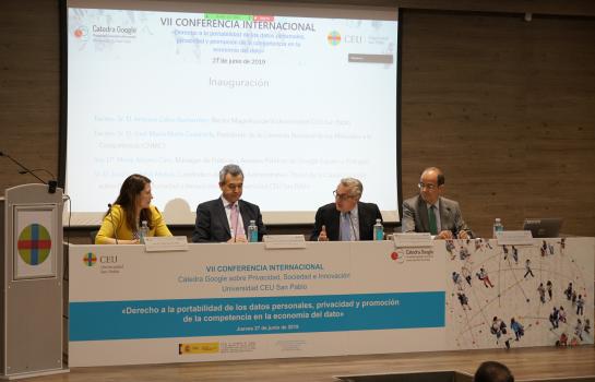 VII Conferencia CG_María Álvarez, Antonio Calvo, JM Marín Quemada, JL Piñar