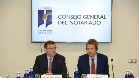 Presidentes del notariado español y aleman