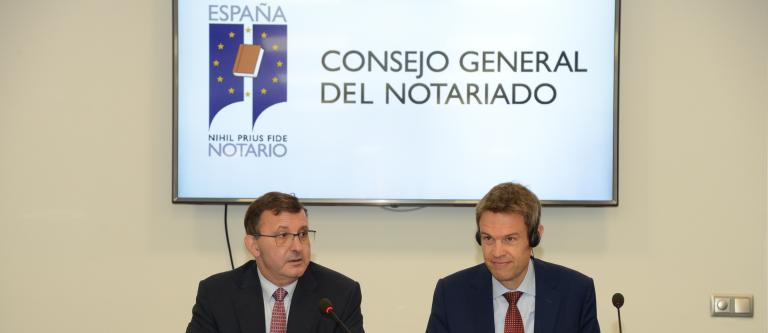 Presidentes del notariado español y aleman