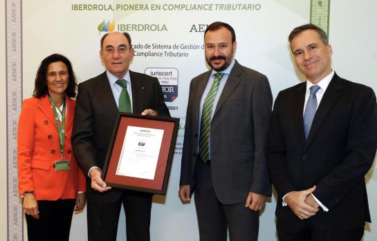 Iberdrola recibe certificado AENOR \\\\\\\\\\\\\\\’Compliance\\\\\\\\\\\\\\\’ Tributario