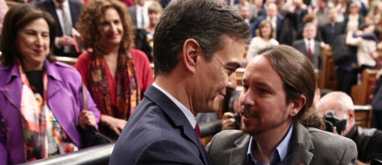 Pedro Sánchez y Pablo Iglesias forman gobierno