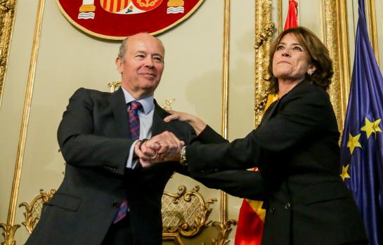 Juan Carlos Campo en su toma de posesión