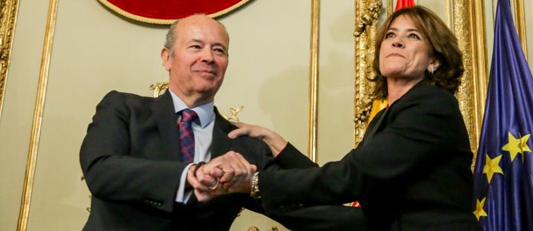 Juan Carlos Campo en su toma de posesión