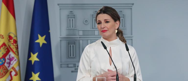 Yolanda Díaz ministra de Trabajo