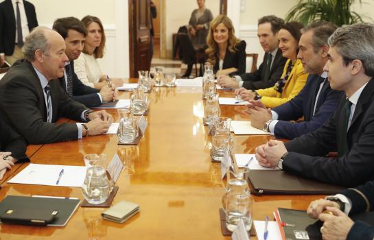Reunión Enrique López y ministro de Justicia