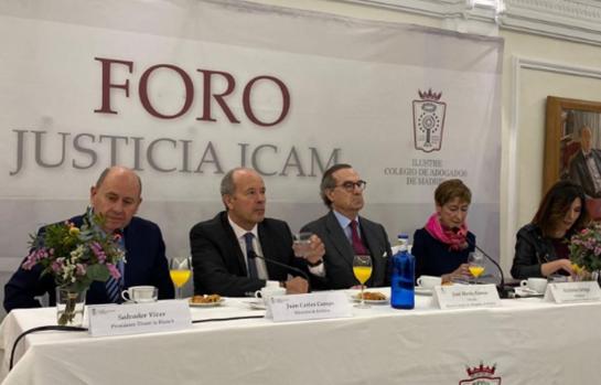 Victoria Ortega, en el Foro Justicia ICAM