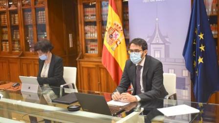 Foto Pablo Zapatero reunión JAI (Fuente MJU)