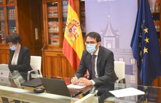 Foto Pablo Zapatero reunión JAI (Fuente MJU)