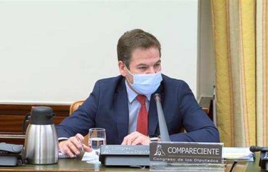 210413 El subsecretario de Justicia, Miguel Bueno, durante su comparecencia ante la Comisión de Justicia