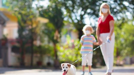 Paseo niños confinamiento