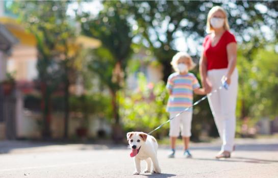 Paseo niños confinamiento