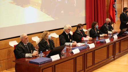 El decano del Colegio de Abogados de Málaga en su intervención