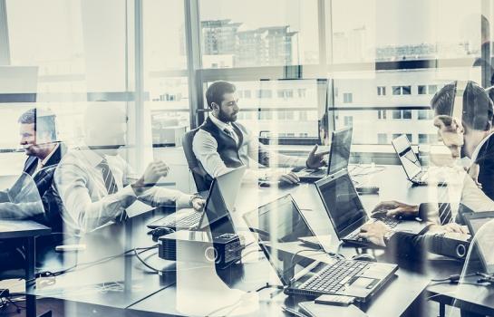 Business,Team,Working,In,Modern,Corporate,Office.