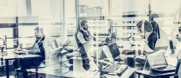 Business,Team,Working,In,Modern,Corporate,Office.