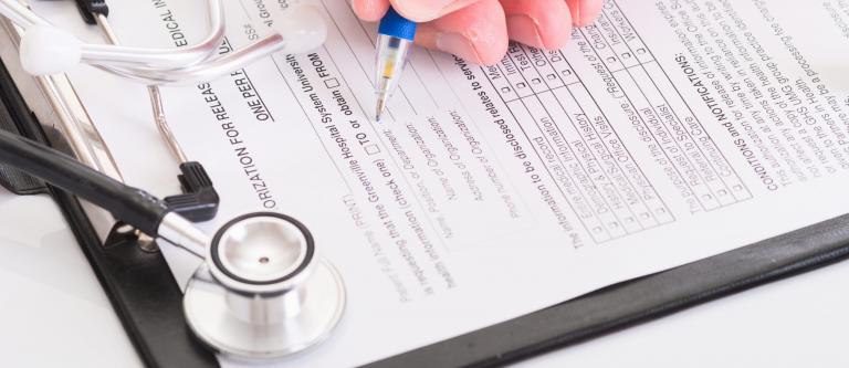Medical,Doctor,Insurance,And,Healthcare,Concept:,Clipboard,With,Prescription,Medicine