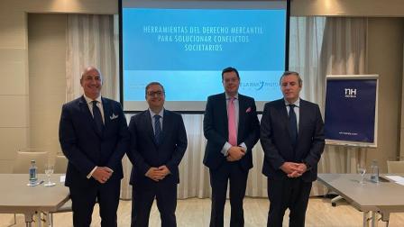 (izquierda a derecha) Álvaro Martínez Pena, Juan Antonio Frago, Ignacio de la Riva y Félix Pastor