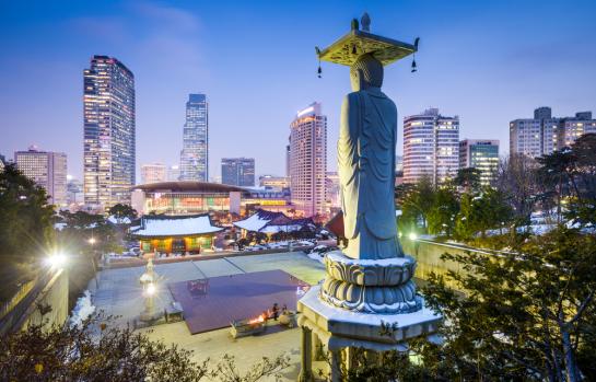 Bongeunsa,Temple,In,The,Gangnam,District,Of,Seoul,,Korea.