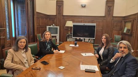 De izqda. a decha. Mar López Álvarez, Sogía Puente, Diana Casares y Emilio Ramírez