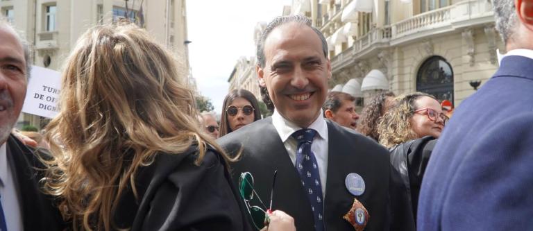 Decano del ICAM en la protesta del Turno de Oficio_img
