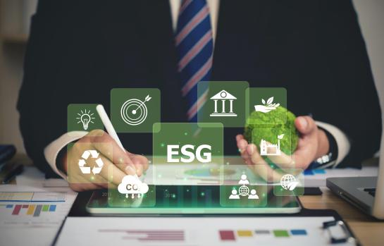 Esg,Environment,Social,Governance,Investment,Business,Concept.,Businessmen,Use,A