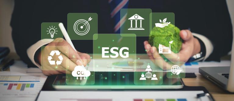Esg,Environment,Social,Governance,Investment,Business,Concept.,Businessmen,Use,A