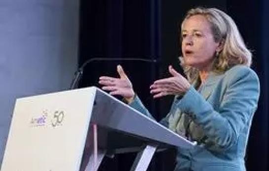 Nadia Calviño con motivo de la aprobación de la AESIA