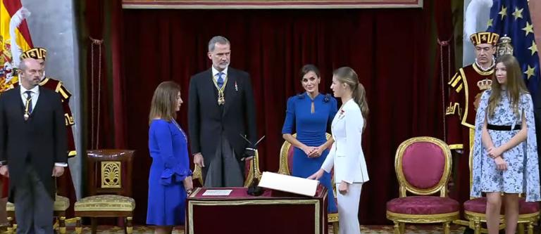 Juramento Princesa de Asturias ante las Cortes Generales