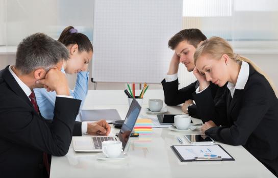 Trabajadores infelices