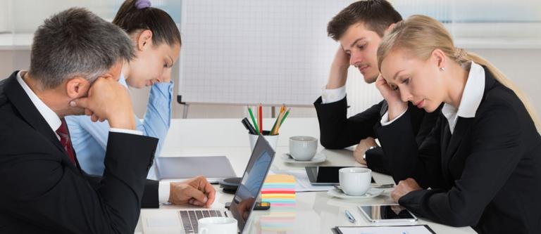 Trabajadores infelices