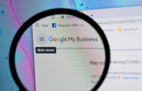 Google,My,Business,Website,Home,Page,On,Computer,Screen,On