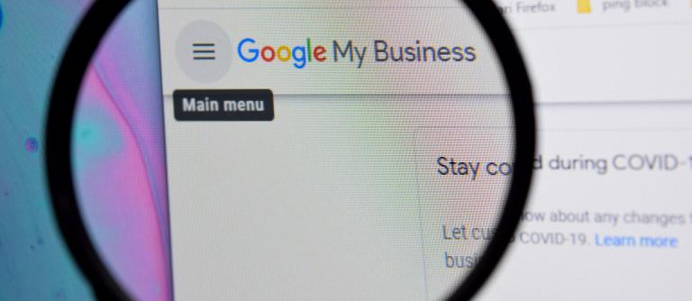 Google,My,Business,Website,Home,Page,On,Computer,Screen,On