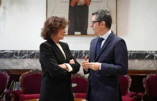 Félix Bolaños y Carmen Calvo