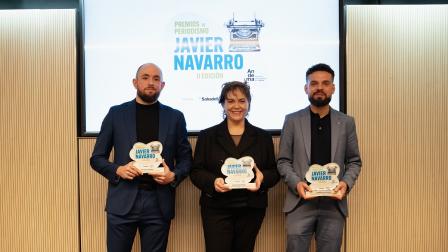 Sonia Salmeron en la entrega de los II Premios periodismo Javier Navarro_img