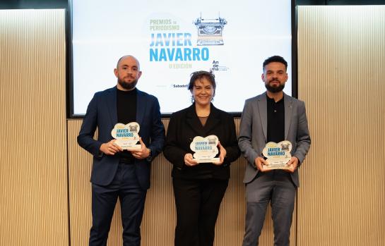 Sonia Salmeron en la entrega de los II Premios periodismo Javier Navarro_img