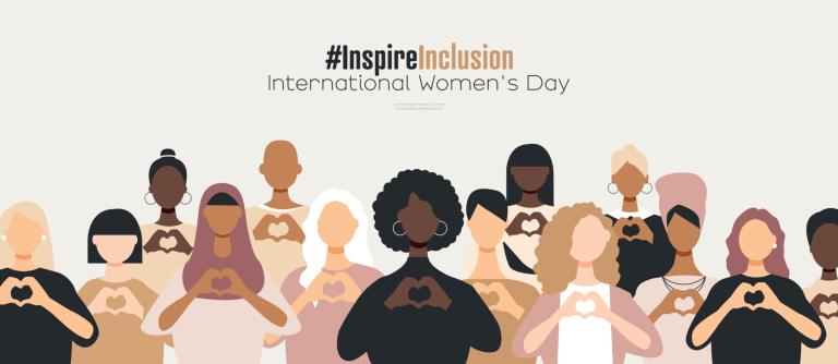 International,Women\\\\\\\’s,Day,Banner.,#inspireinclusion