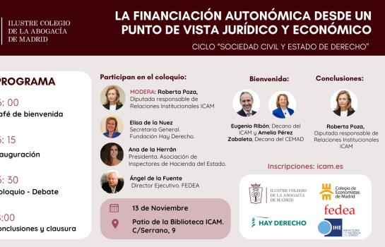 Ciclo Sociedad Civil y Estado de Derecho_Financiación autonómica ICAM_img
