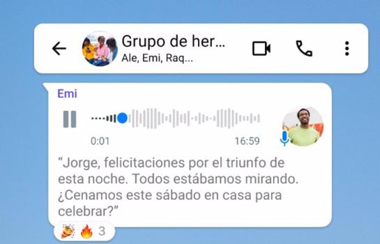 WhatsApp permitirá recibir las transcripciones de los mensajes de voz de manera automática