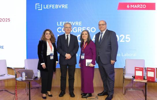 Susana Izquierdo, Antonio Sempere, Lidia González, Ángel Berrocal en el Congreso Laboral 2025 de Lefebvre_img