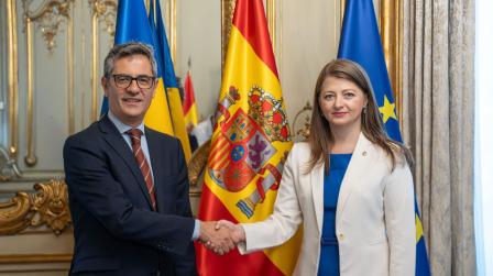 Ministro de Justicia y Ministra de Moldavia