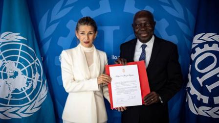 Entrega convenio OIT