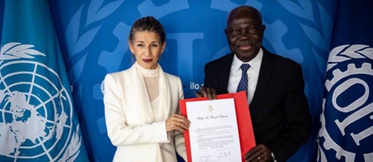 Entrega convenio OIT