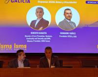 Roberto Baratta, Director of Loss Prevention, Business Continuity and Security y DPO de Abanca;Presidente de ISMS Forum junto a Fernando Suárez, Presidente de CPEIG y CCII