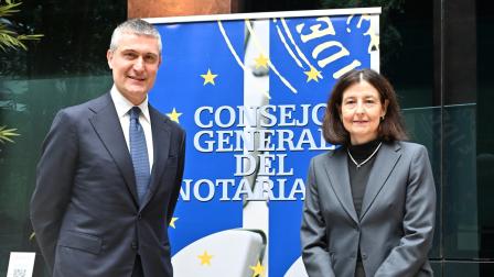 El presidente del Notariado italiano, Vito Pace y la presidenta del Consejo General del Notariado, Concepción Pilar Barrio Del Olmo_img
