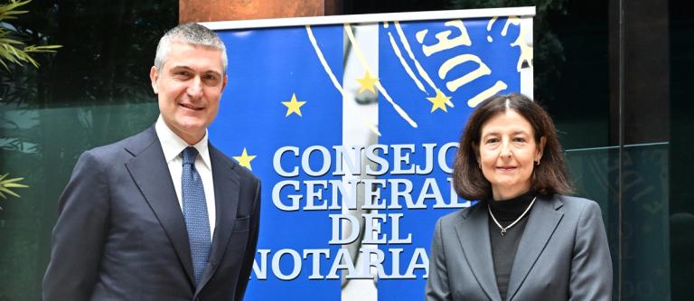 El presidente del Notariado italiano, Vito Pace y la presidenta del Consejo General del Notariado, Concepción Pilar Barrio Del Olmo_img