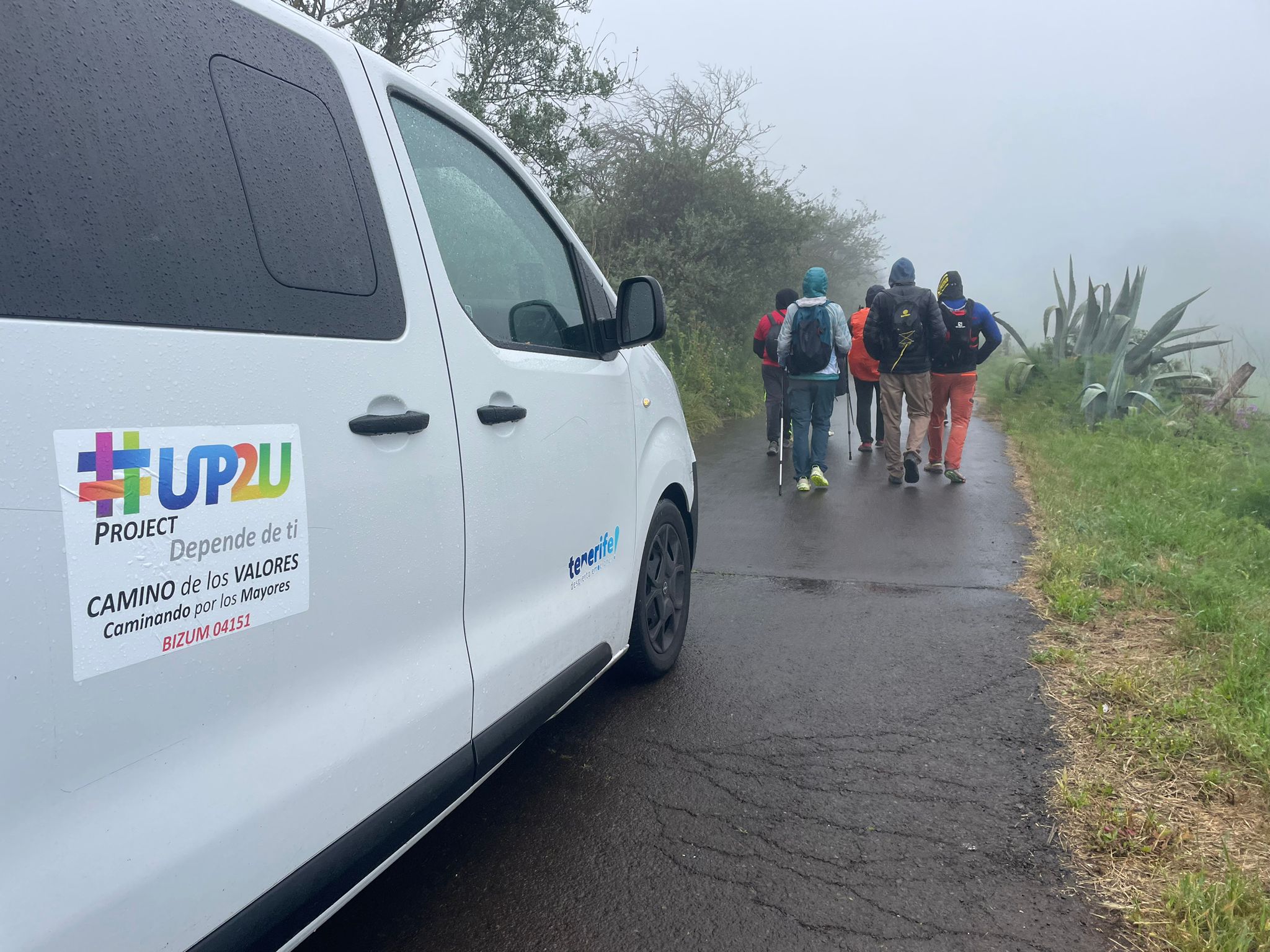 Lluvia en el Camino de Santiago de up2you
