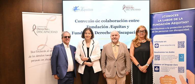 Firma Convenio fundaciones Aequitas y Derecho y Discapacidad_img